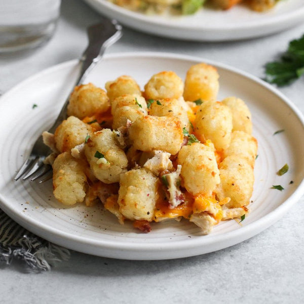 Loaded Chicken Tater Tot Bake