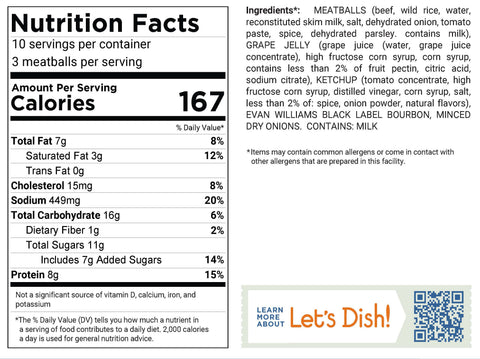 Bourbon Glazed Wild Rice Meatballs