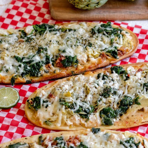 Chicken Bacon Artichoke Flatbreads