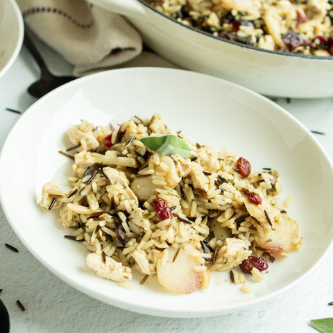 Chicken Cranberry Wild Rice Skillet