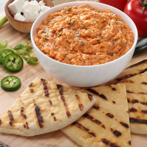 Feisty Feta Dip with Naan Dippers