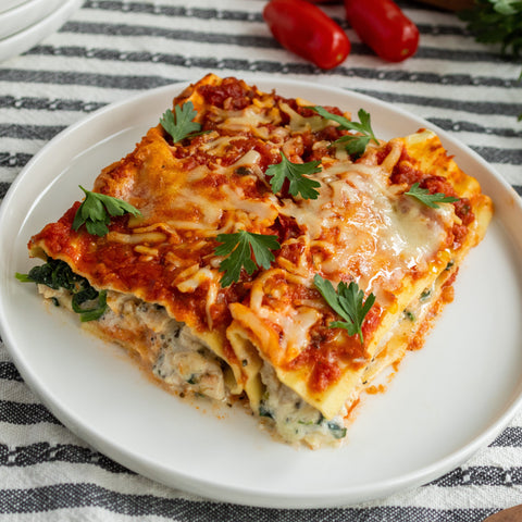 Four Cheese Chicken Lasagna Roll-Ups