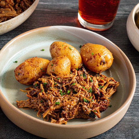 Maple Mustard Pork with Potatoes