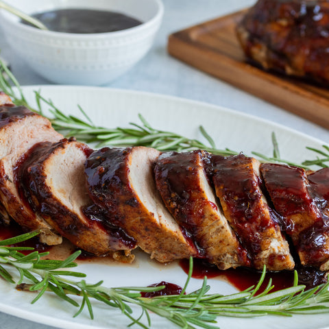Pork Tenderloin with Cherry BBQ Sauce