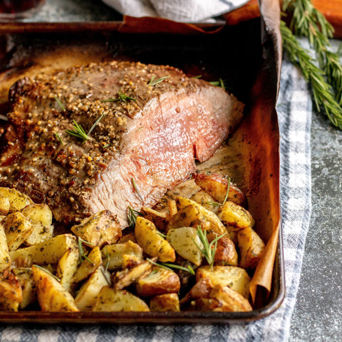 Sheet Pan Flank Steak and Potatoes