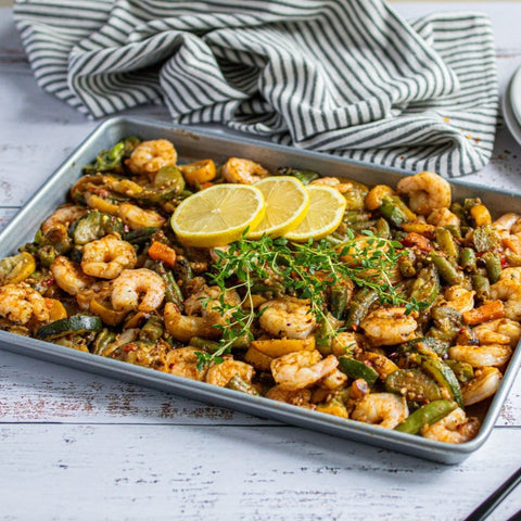 Sheet Pan Lemon Garlic Shrimp