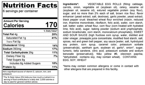 Vegetable Egg Rolls
