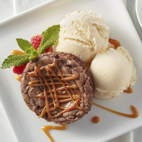 Molten Caramel Brownies