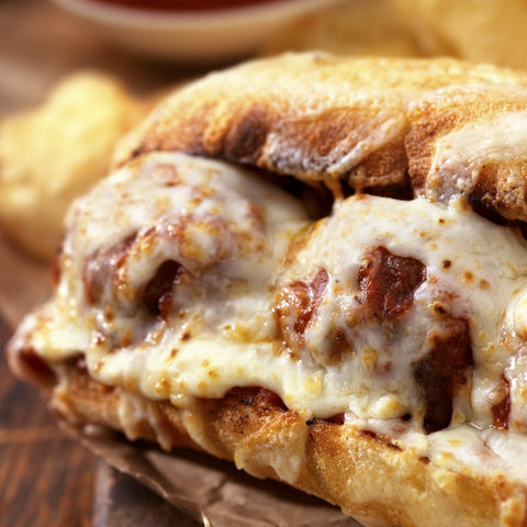 Baked Italian Meatball Hoagies