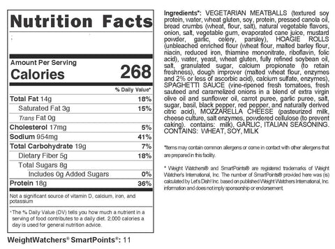 Baked Italian Meatless Meatball Hoagies