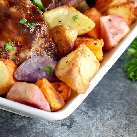 Roasted Tri-Colored Potato Medley