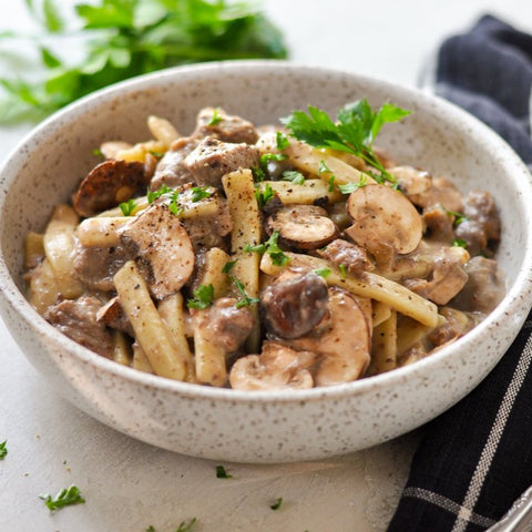 Old World Beef Stroganoff