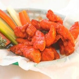 Buffalo Chicken Tenders with Waffle Fries