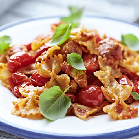 Chicken Cappellini with Oven-Roasted Tomatoes