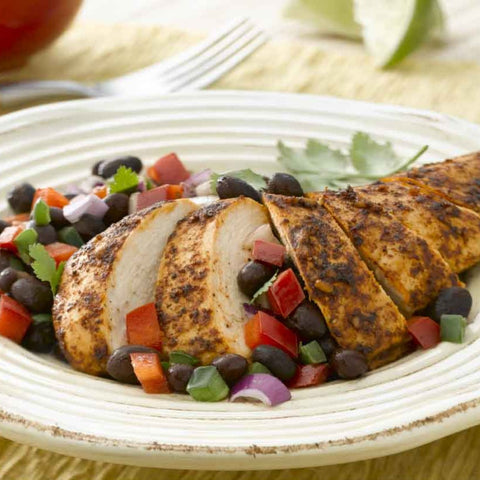Chile Lime Chicken with Black Bean Salsa