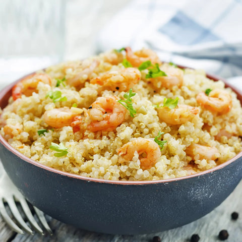 Garlic Butter Shrimp & Quinoa