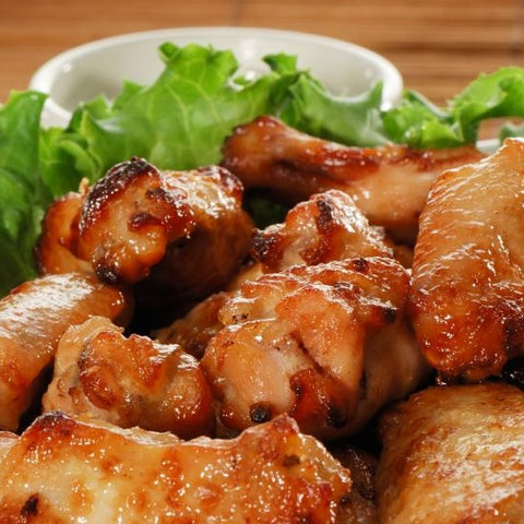 Garlic Chicken Wings with Parmesan Dipping Sauce
