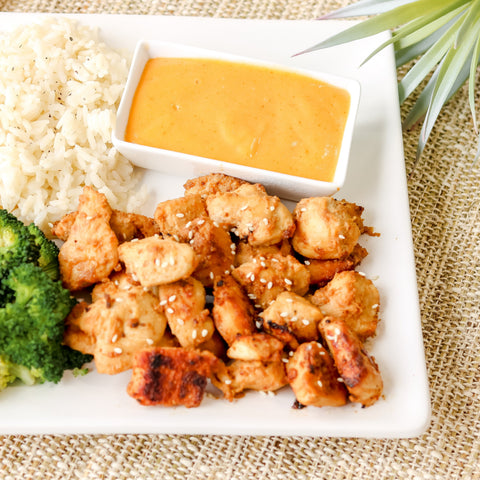 Hibachi Chicken with Yum Yum Sauce and Rice