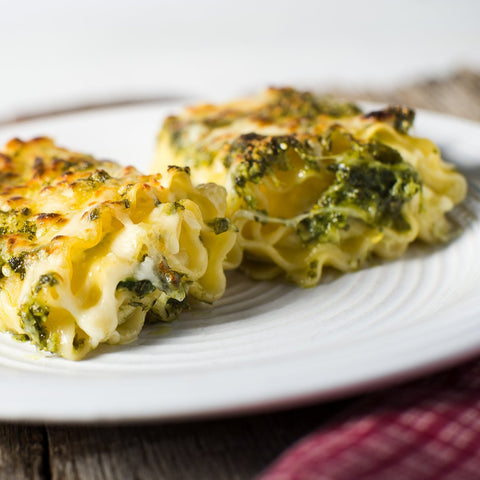 Spinach Pesto Lasagna Roll-Ups