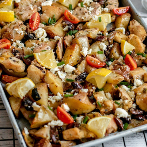 Rustic Greek Sheet Pan Chicken
