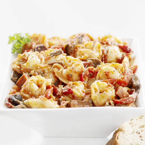 Tortellini and Sausage in Tomato Cream Sauce