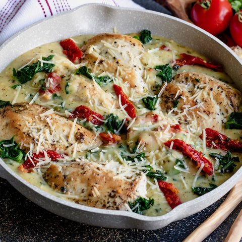 Tuscan Chicken in Parmesan Cream Sauce