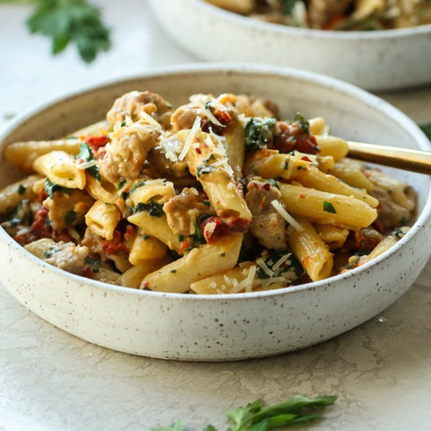 Creamy Tuscan Sausage Pasta